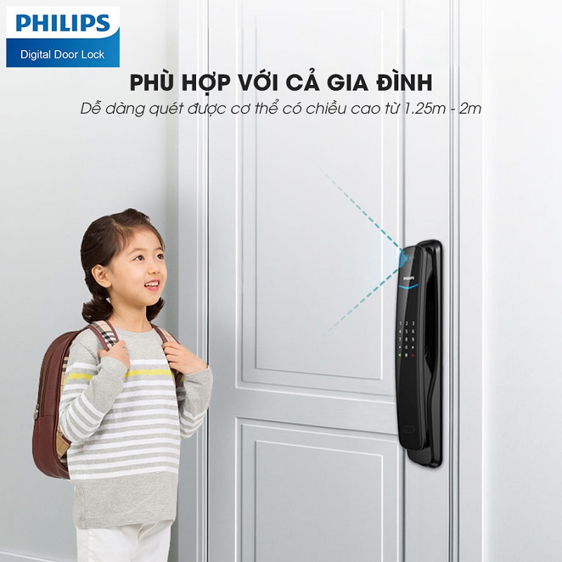 Khóa điện tử Philips, khóa điện tử cao cấp, chất lượng cao, nhiều tính năng ưu việt